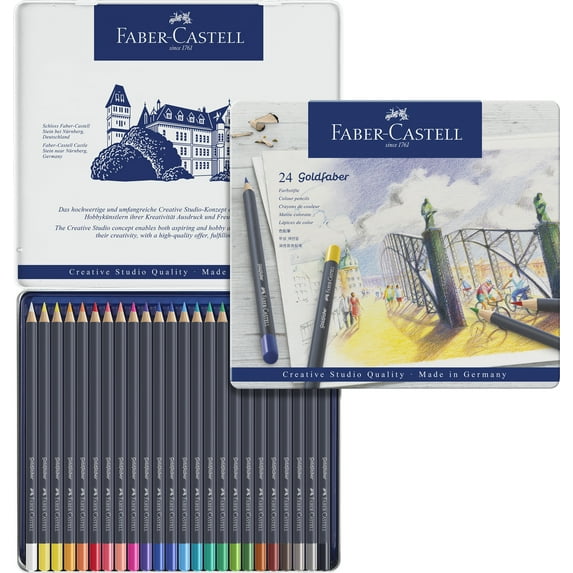 Faber-Castell Goldfaber Colored Pencils – 24 Vibrant Colors