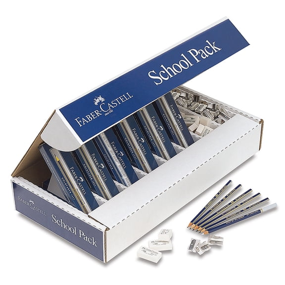 Faber-Castell Goldfaber Sketching Pencil Set - School Pack, Set of 144