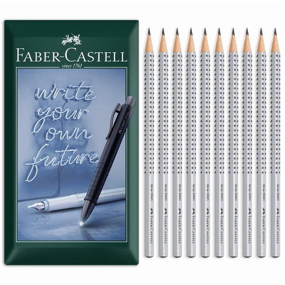 Faber-Castell Grip 2001 Triangular Graphite Pencil 2B Grade Pack of 10 Pencils