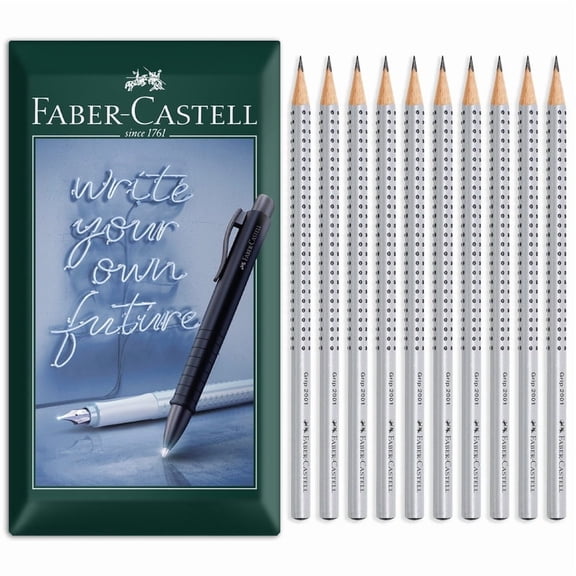 Faber-Castell Grip 2001 Triangular Graphite Pencil HB Grade Pack of 10 Pencils