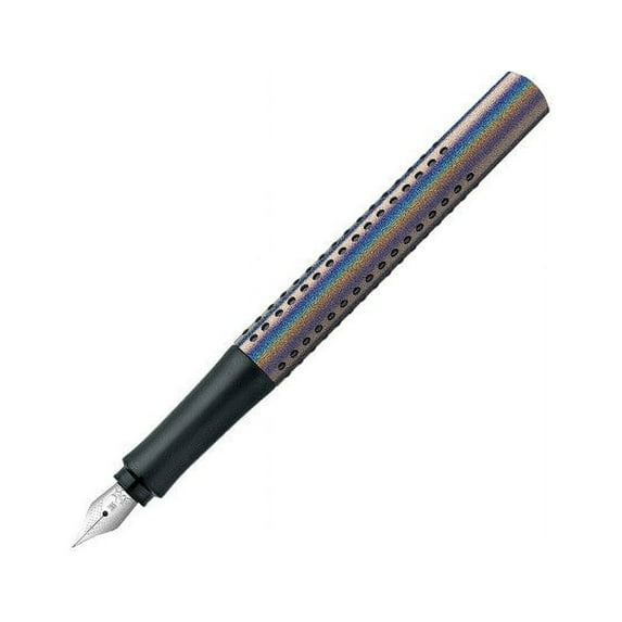 Faber-Castell Grip Glam Silver Fountain Pen - Fine