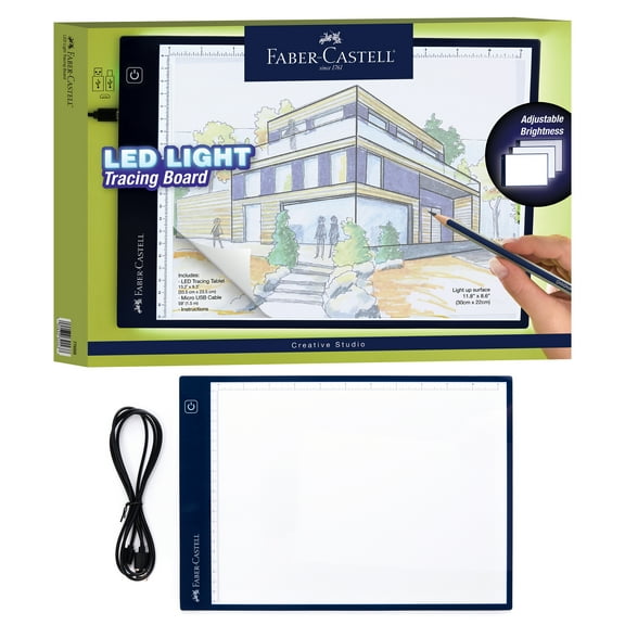 Faber-Castell LED Light Tracing Board: LED Drawing Tablet, Art Supplies for Artists, Hobbyists, and Adults