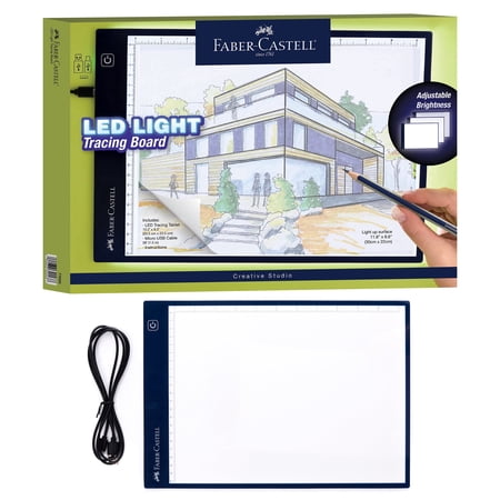 Faber-Castell LED Light Tracing Board | Great Back to School Art Supplies | LED Drawing Tablet, Art Supplies for Artists, Hobbyists, and Adults