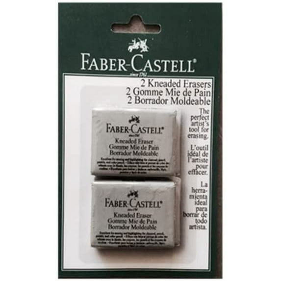 Faber-Castell Kneaded Eraser 2/Pkg-Large