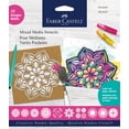 thumbnail image 1 of Faber-Castell Mixed Media Stencils - Paper Mandala Pattern, Beginner Craft, 1 of 13