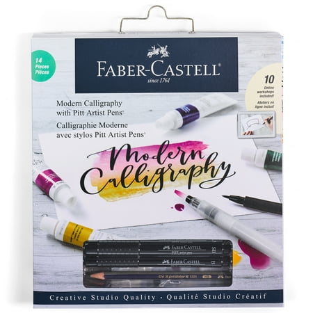 Faber-Castell Modern Calligraphy Kit - Lettering and Calligraphy Set for Beginners with Pitt Artist Pens
