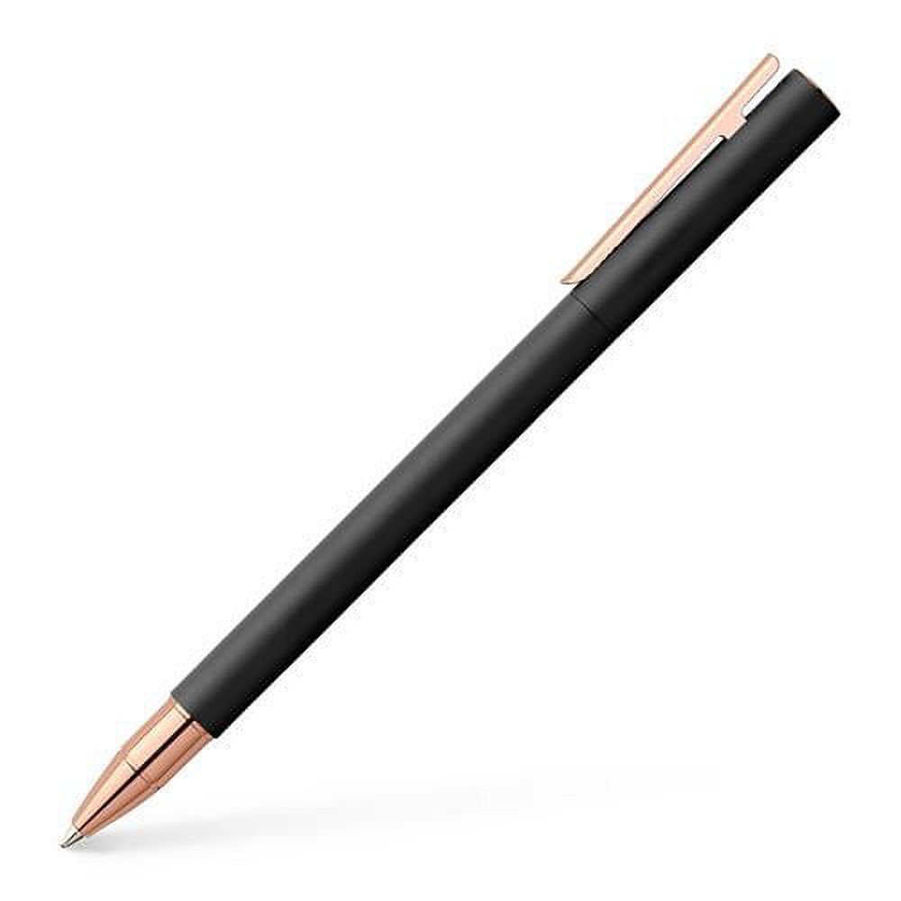 Faber-Castell Neo Slim Metal Black Rose Gold Rollerball Pen