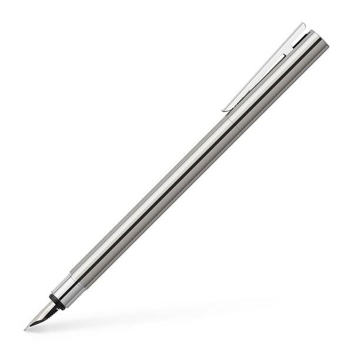 Faber-Castell Neo Slim Stainless Steel Polished Fountain Pen - Extra Fine