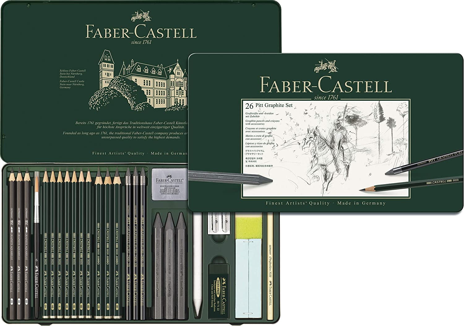 Faber-Castell Pitt Graphite Set Tin of 26