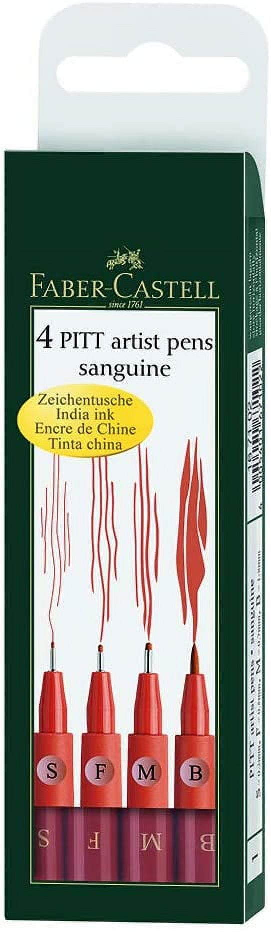 Faber-Castell PITT Artist Sanguine Set of 4 Fineliner Pens