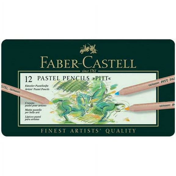 Faber-Castell Pitt Pastel Pencil Set - Set of 60, Tin Box, Assorted Colors