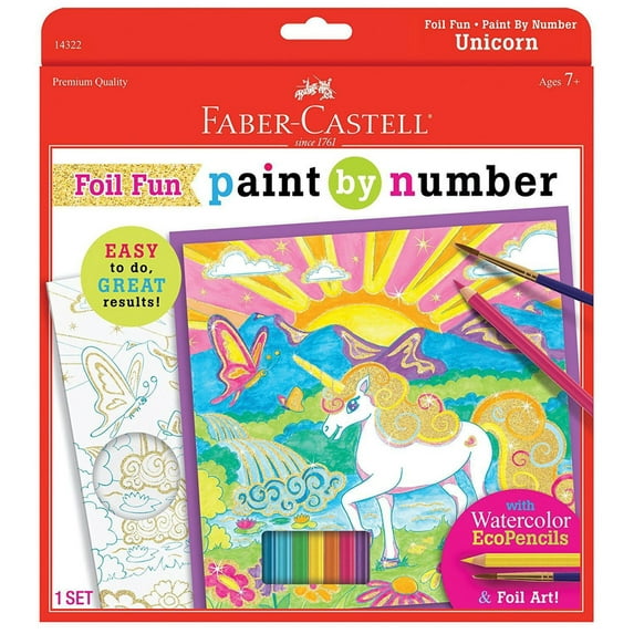 Faber-Castell Color By Number Set - Unicorn Fun