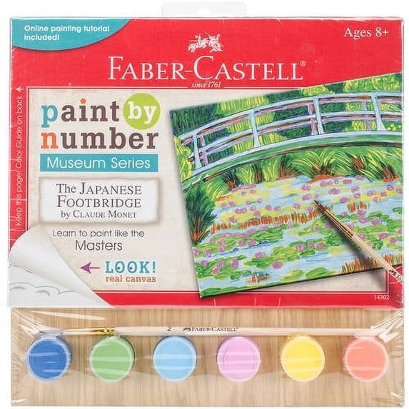 Faber-Castell Paint By Numbers Museum Series Kit, Japan Footbridge