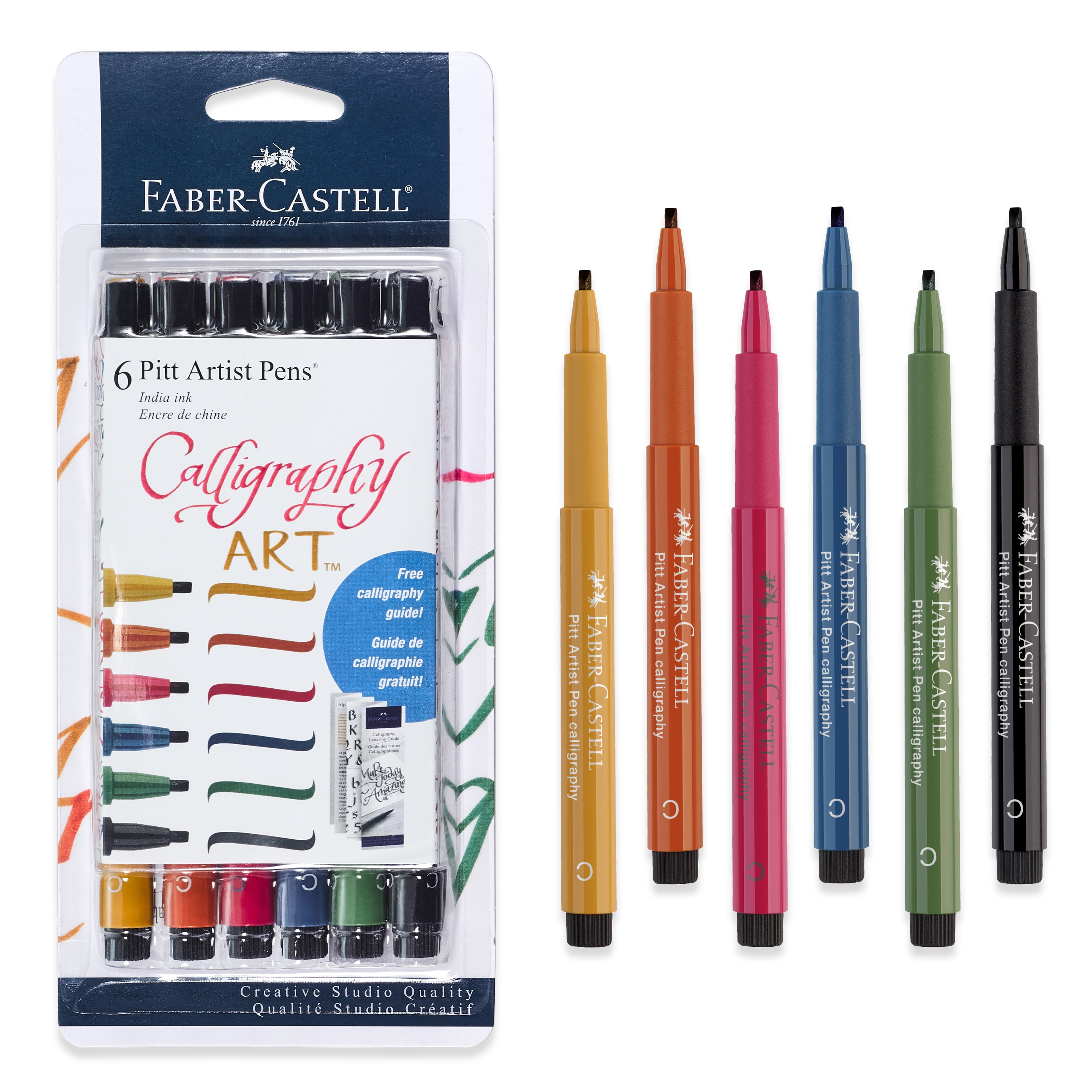Faber-Castell Calligraphy Pitt Artist Pen Set Multi Colored