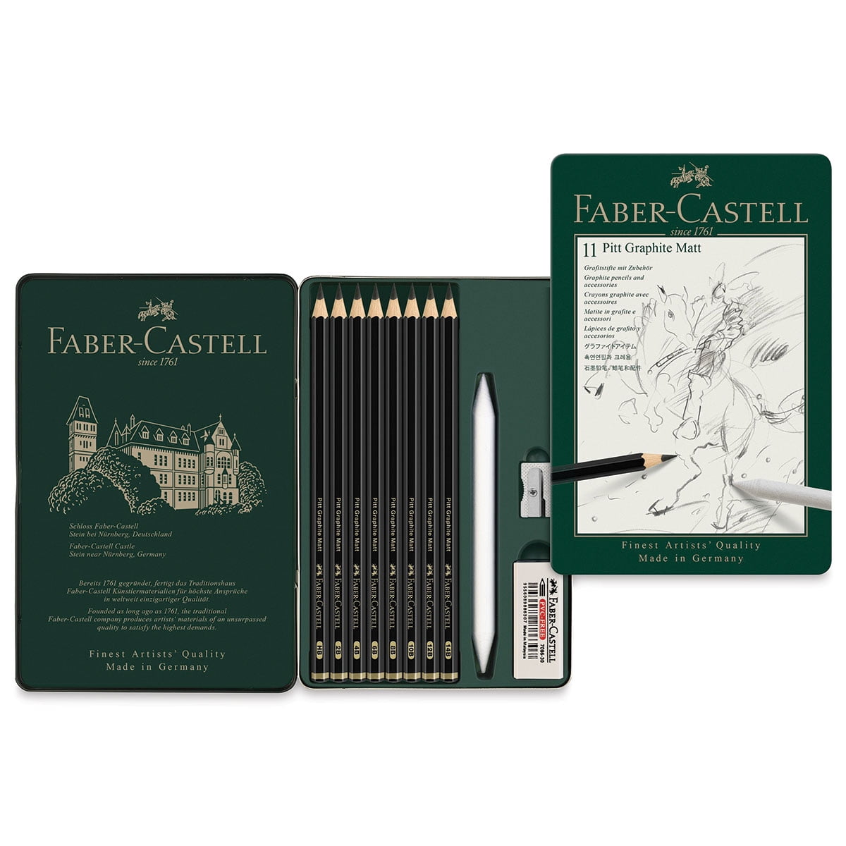 Faber-Castell Pitt Graphite Matte Pencils - Set of 11 