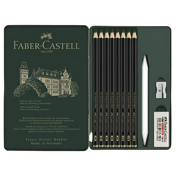 Faber-Castell Pitt Graphite Matte Pencils - Set of 11