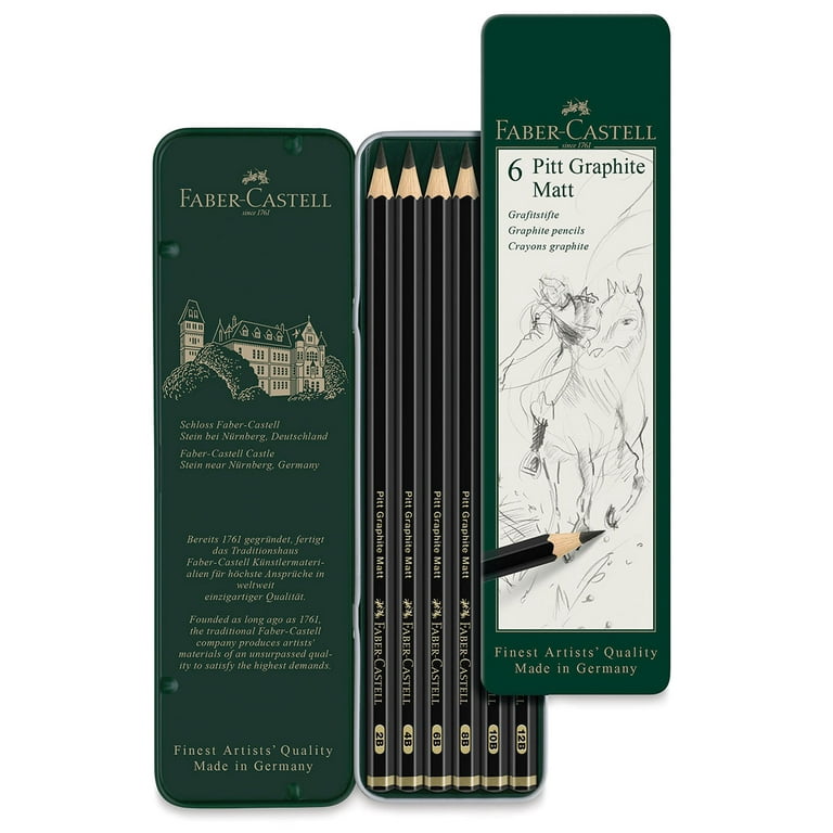 FABER-CASTELL Boîte Métal de 11 Crayon Pitt Graphite Assortis - Crayon &  porte-mine - LDLC