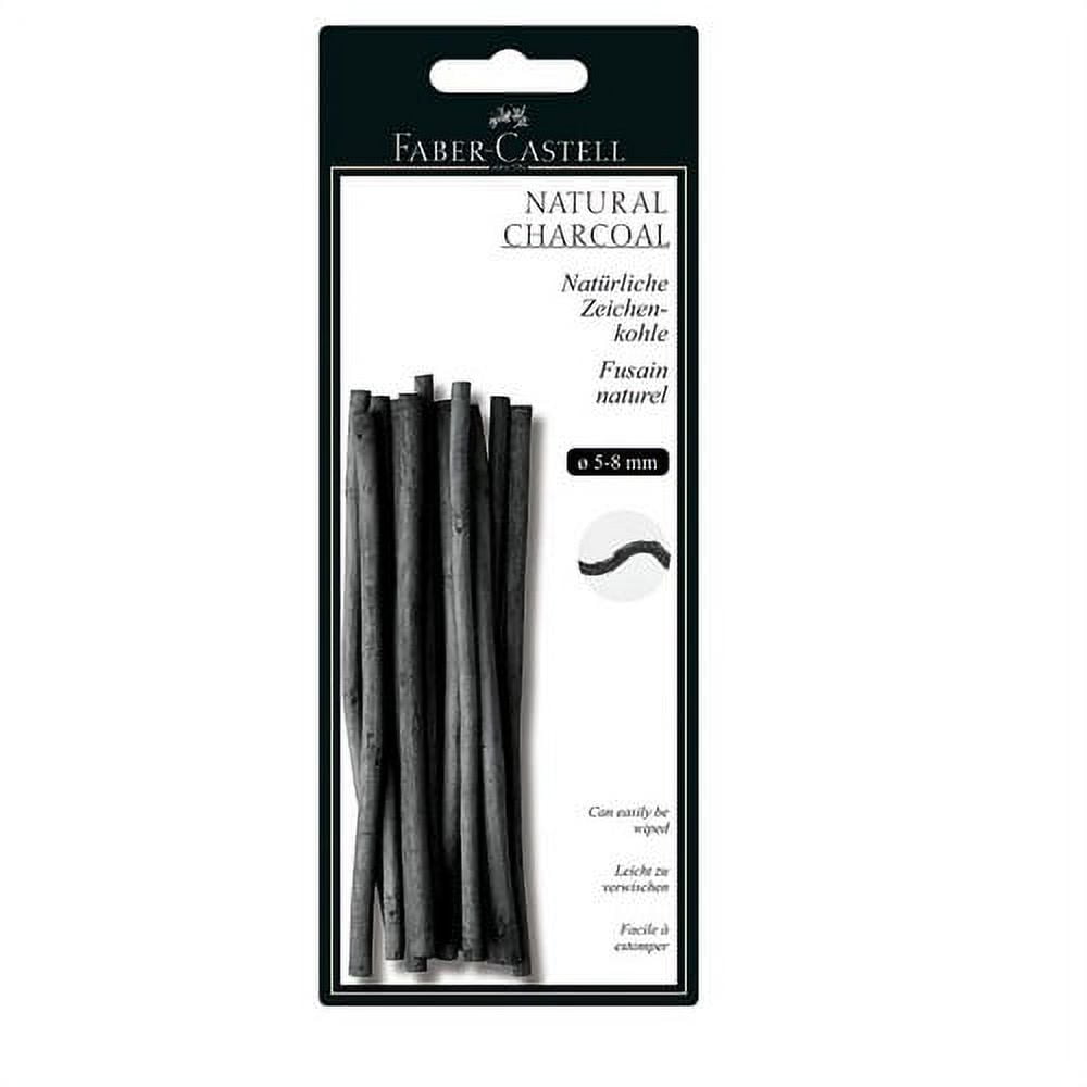 Faber Castell Pitt Natural Willow Charcoal 6 Stick Set
