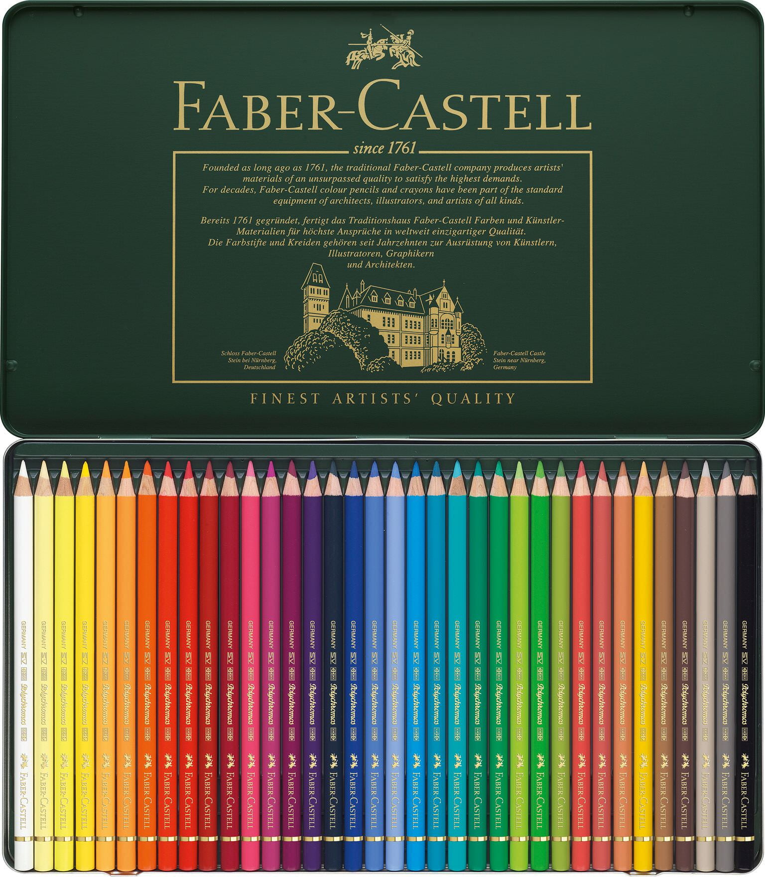 Faber-Castell Polychromos Artists' Color Pencil 36Ct Tin 
