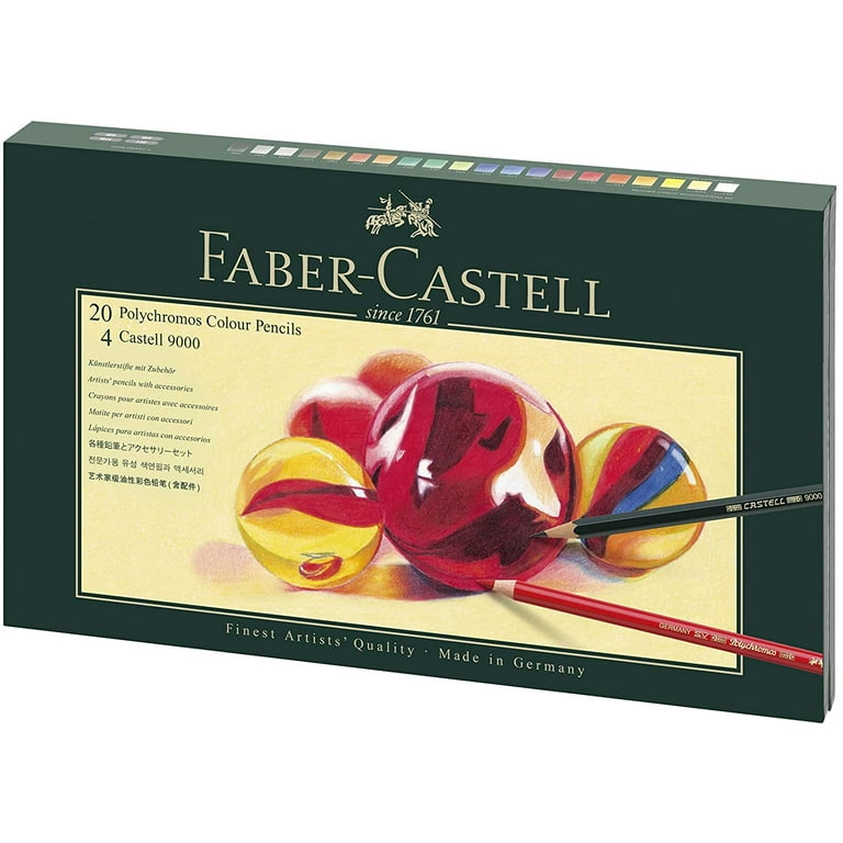 Faber-Castell Polychromos Pencil Set - Gift Set of 24 - Walmart.com