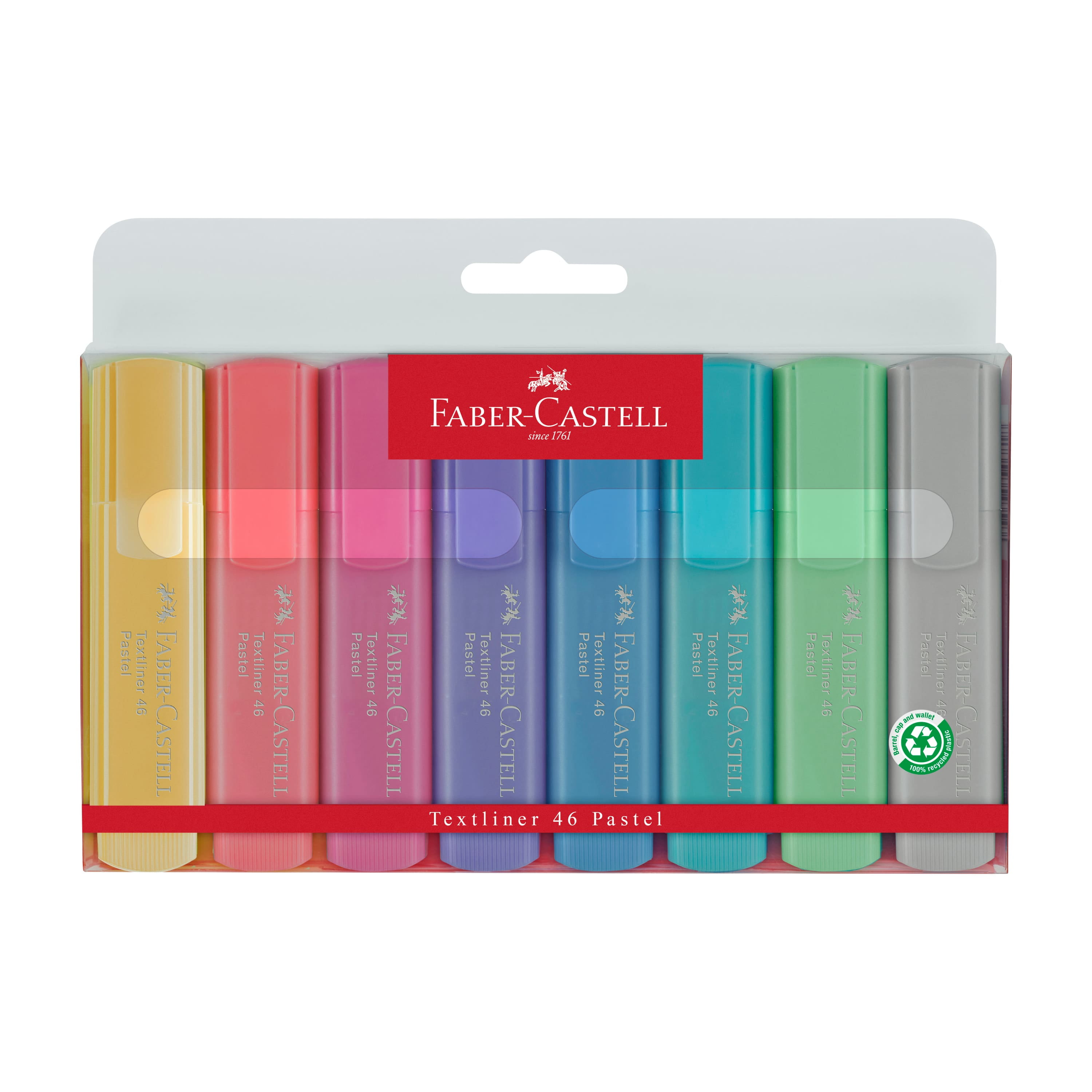 Faber-Castell, Red Range, Textliner 46, Pastel Colors, Set