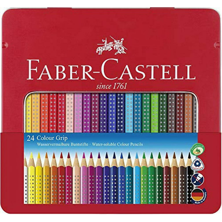 Faber-Castell Tin of 24 Colour Grip 2001 Pencils