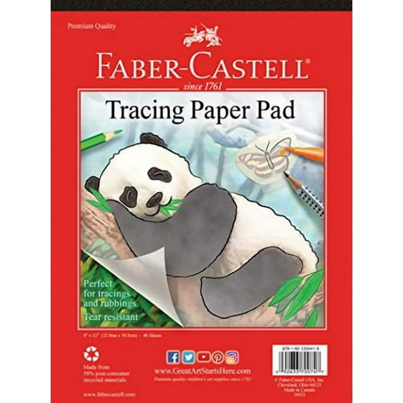 Faber-Castell Tracing Paper Pad - 40 Sheets (9 x 12 inches)