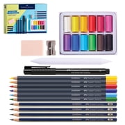 Faber-Castell Try It Box: Dry Mediums - 26 Piece Art Set, Art Supplies for Adult Artist & Beginners