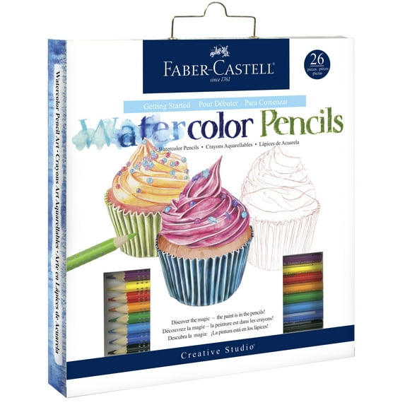 Faber-Castell, Watercolor Pencils Set, Getting Started Watercolor, 26 Pieces, Beginner, Adult Art Set