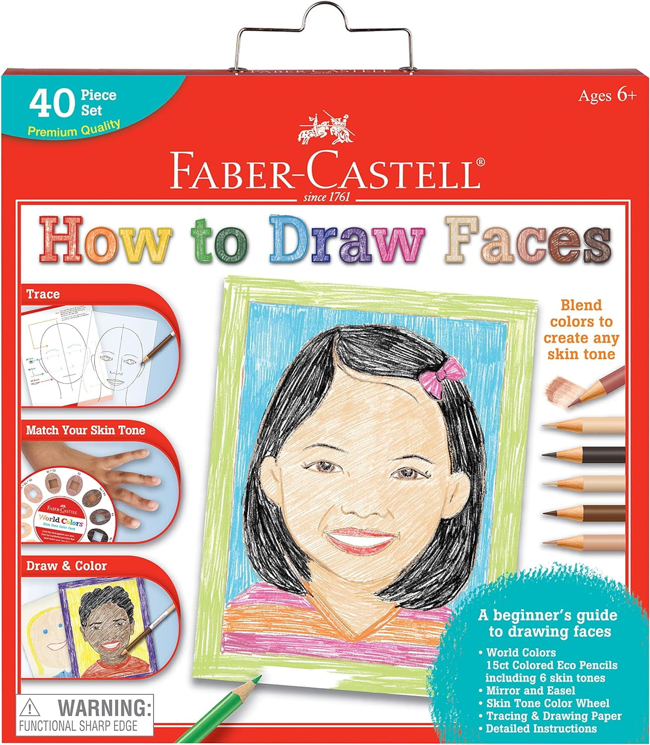 FaberCastell World Colors How to Draw Faces Kit Learn to Draw