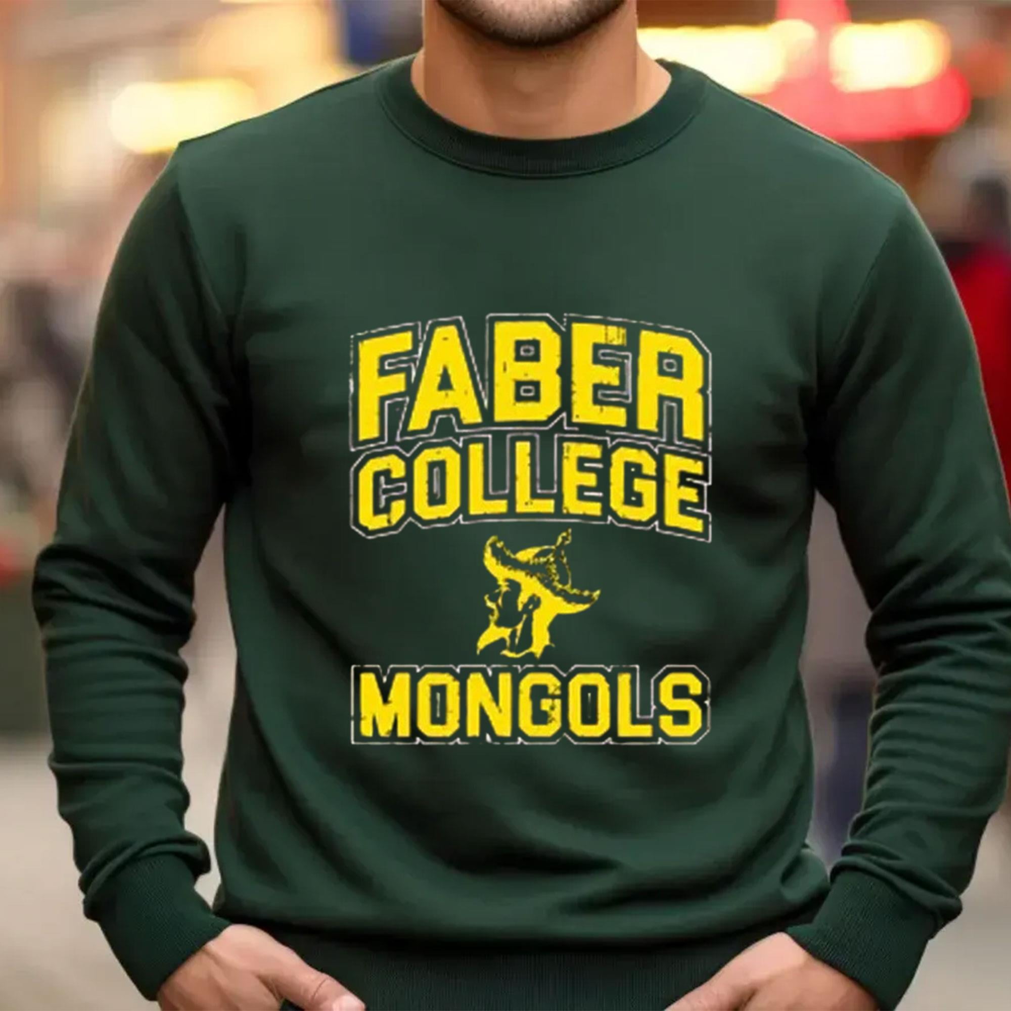 Faber College Animal House Movie Men s Black sweat shirt New Walmart