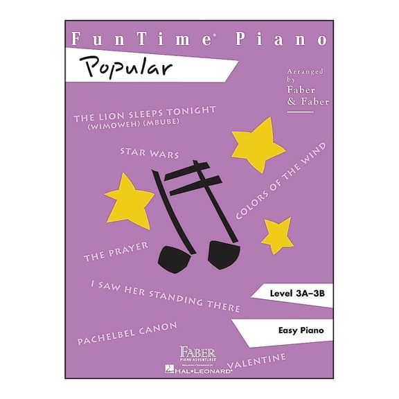 Faber Piano Adventures Funtime Popular Level 3A - 3B Easy Piano