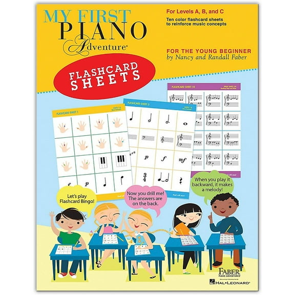 My First Piano Adventures Flashcard Sheets