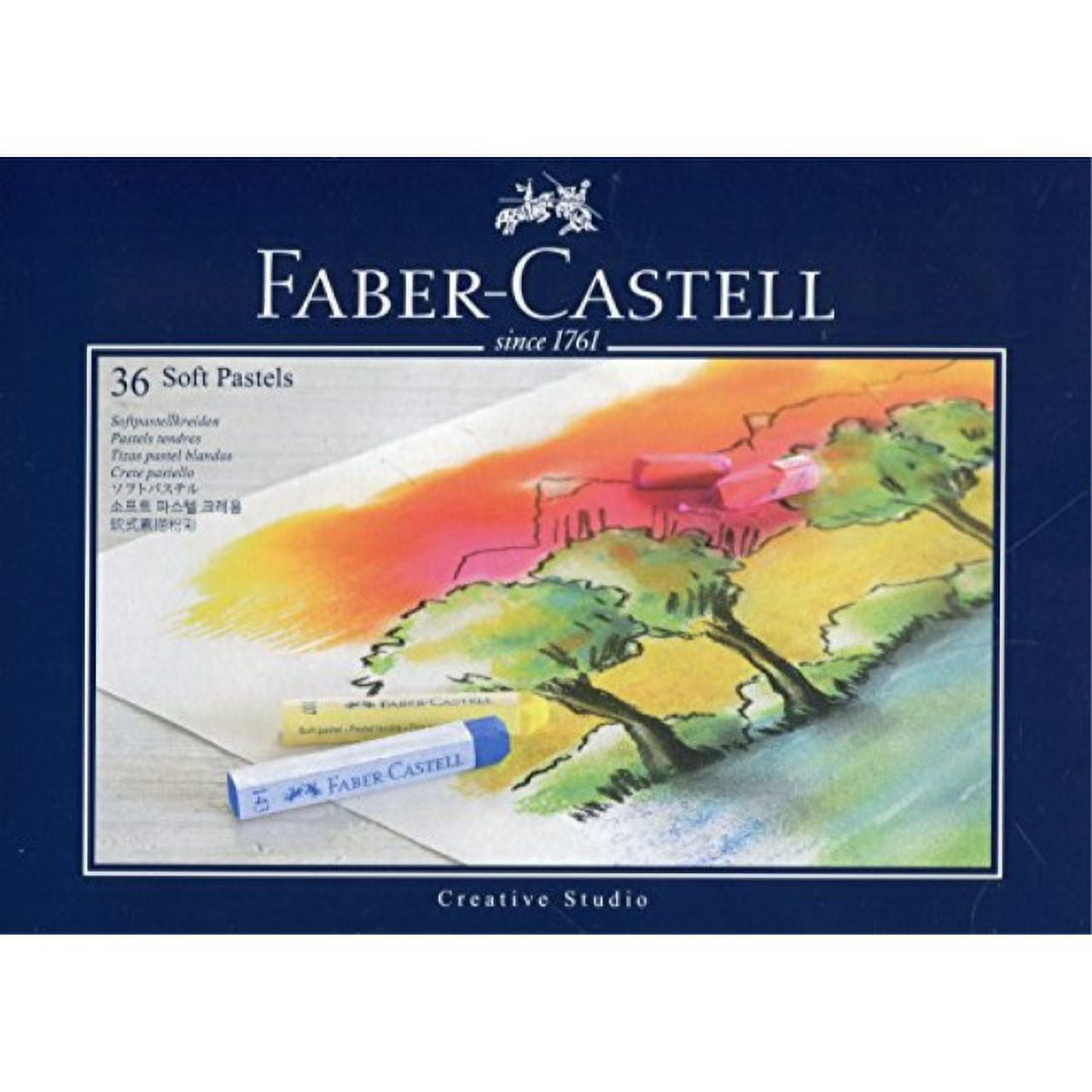 Faber-Castell – Set of 36 Studio Quality Soft Pastel Crayons