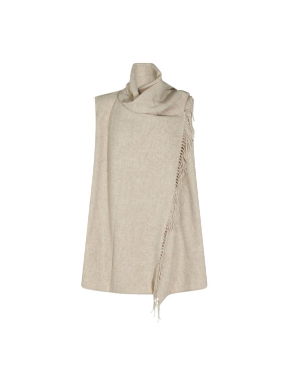 Soft Draped Jacket With Asymmetrical Front (Women's)