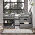 thumbnail image 1 of Fabiana Twin Loft Bed w/Storage, Gray Finish, 1 of 5