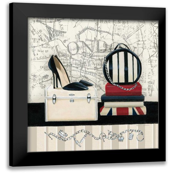 Fabiano, Marco 12x12 Black Modern Framed Museum Art Print Titled - Charming Travel I