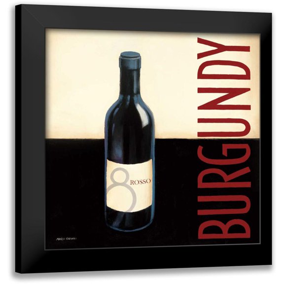 Fabiano, Marco 12x12 Black Modern Framed Museum Art Print Titled - Vin Moderne II
