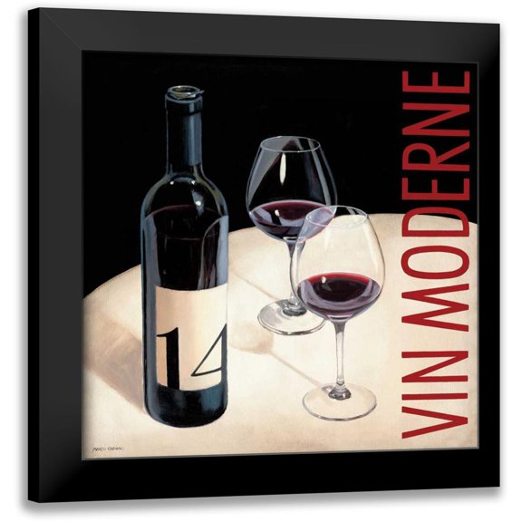 Fabiano, Marco 12x12 Black Modern Framed Museum Art Print Titled - Vin Moderne V