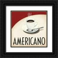 thumbnail image 1 of Fabiano, Marco 12x12 Black Ornate Wood Framed with Double Matting Museum Art Print Titled - Cafe Moderne III, 1 of 4