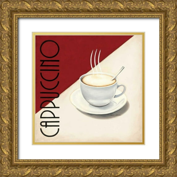 Fabiano, Marco 12x12 Gold Ornate Wood Framed with Double Matting Museum Art Print Titled - Cafe Moderne II