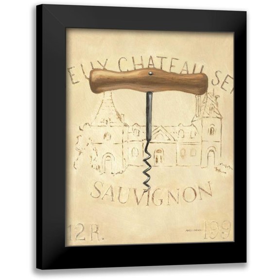 Fabiano, Marco 12x14 Black Modern Framed Museum Art Print Titled - Chateau Nouveau Element IV