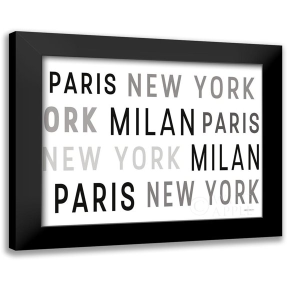 Fabiano, Marco 14x12 Black Modern Framed Museum Art Print Titled - Forever Fashion Pattern IV Dark Crop