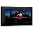 thumbnail image 1 of Fabiano, Marco 14x9 Black Modern Framed Museum Art Print Titled - Lady in Red, 1 of 5