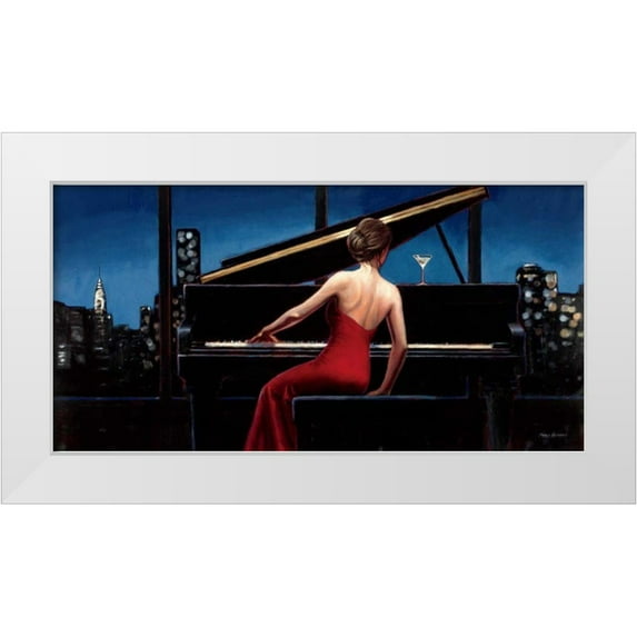 Fabiano, Marco 14x9 White Modern Wood Framed Museum Art Print Titled - Lady in Red