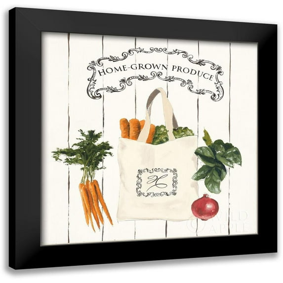 Fabiano, Marco 15x15 Black Modern Framed Museum Art Print Titled - Gone to Market Home Grown Produce