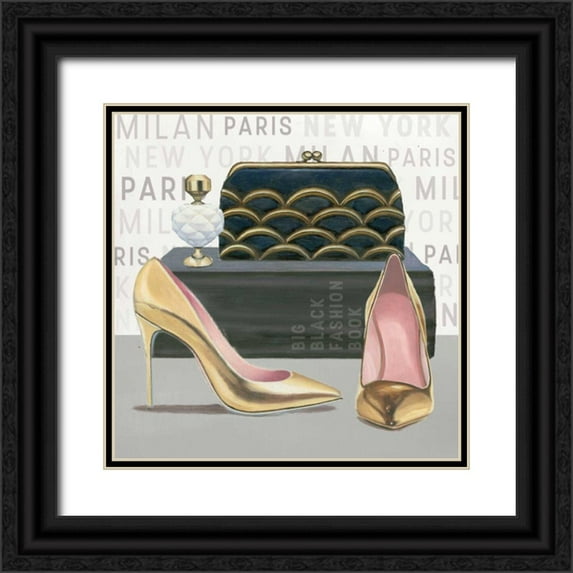Fabiano, Marco 15x15 Black Ornate Wood Framed with Double Matting Museum Art Print Titled - Forever Fashion IV