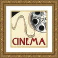 thumbnail image 1 of Fabiano, Marco 15x15 Gold Ornate Wood Framed with Double Matting Museum Art Print Titled - Cinema, 1 of 4