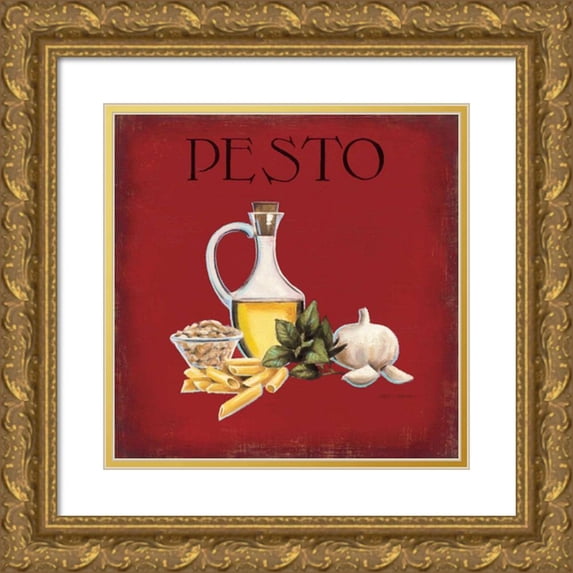 Fabiano, Marco 15x15 Gold Ornate Wood Framed with Double Matting Museum Art Print Titled - Italian Cuisine II