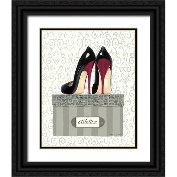 Fabiano, Marco 15x18 Black Ornate Wood Framed with Double Matting Museum Art Print Titled - Tres Chic IV